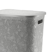 Kosz na bieliznę 55l FANCY, szary